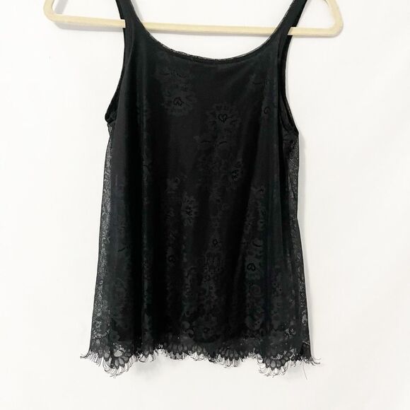 🟢New York & Company Black Lace Tank Top Size XS - Picture 4 of 5